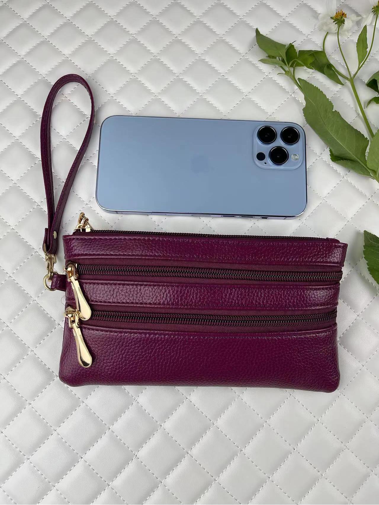 Women's Large Capacity Mobile Clutch Soft Long Phone Bags