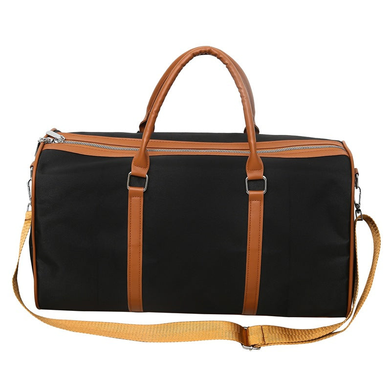 Women's Stitching Contrast Color Large Capacity Buggy Travel Bags