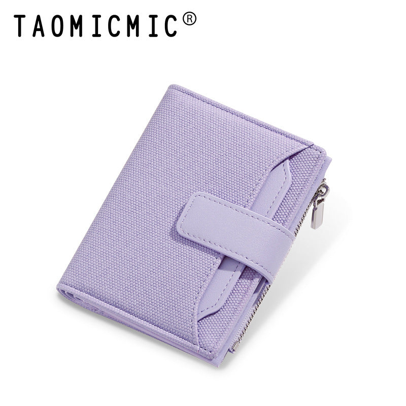 Women's Stone Pattern Two Fold Double Layer Ladies Wallets