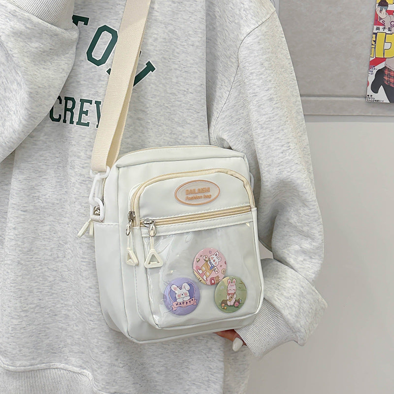 Women's Popular Cartoon Korean Style Sweet Contrast Crossbody Bags
