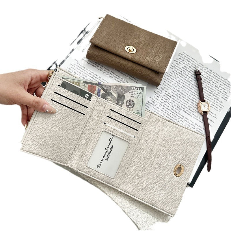 Women's Authentic Leather Tactile Feel Short Premium Ladies Wallets