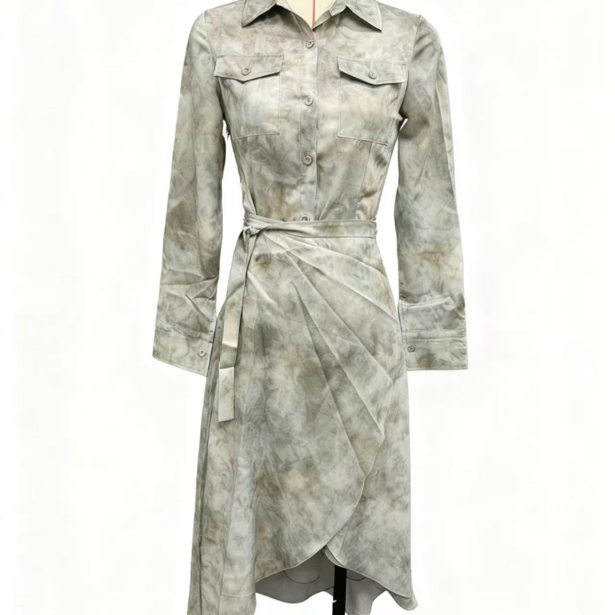 Printing Dyeing Long Sleeve Retro Light National Dresses