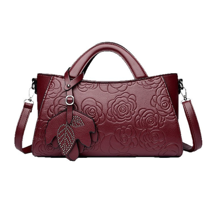 Slouchy New Embossed Texture Commuter Retro Handbags