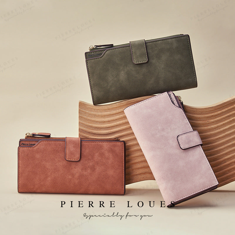 Women's Long High-grade Fashion Frosted Clutch Multifunctional Ladies Wallets