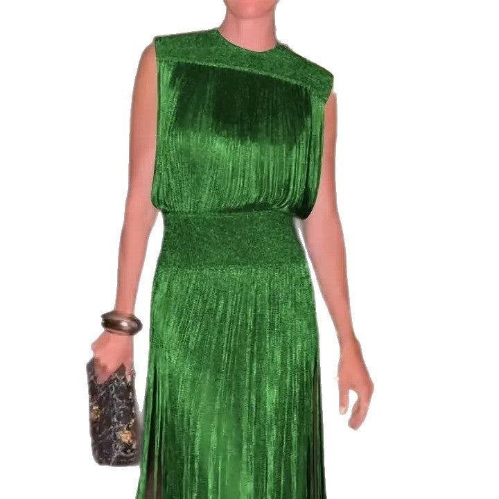 Women's Summer Solid Color Sleeveless Slim Fit Suits