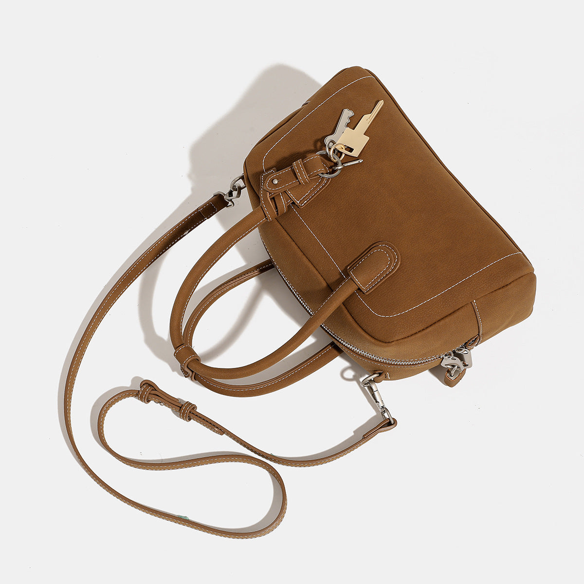 Women's Korean Style Commuter Boston Niche Large Handbags