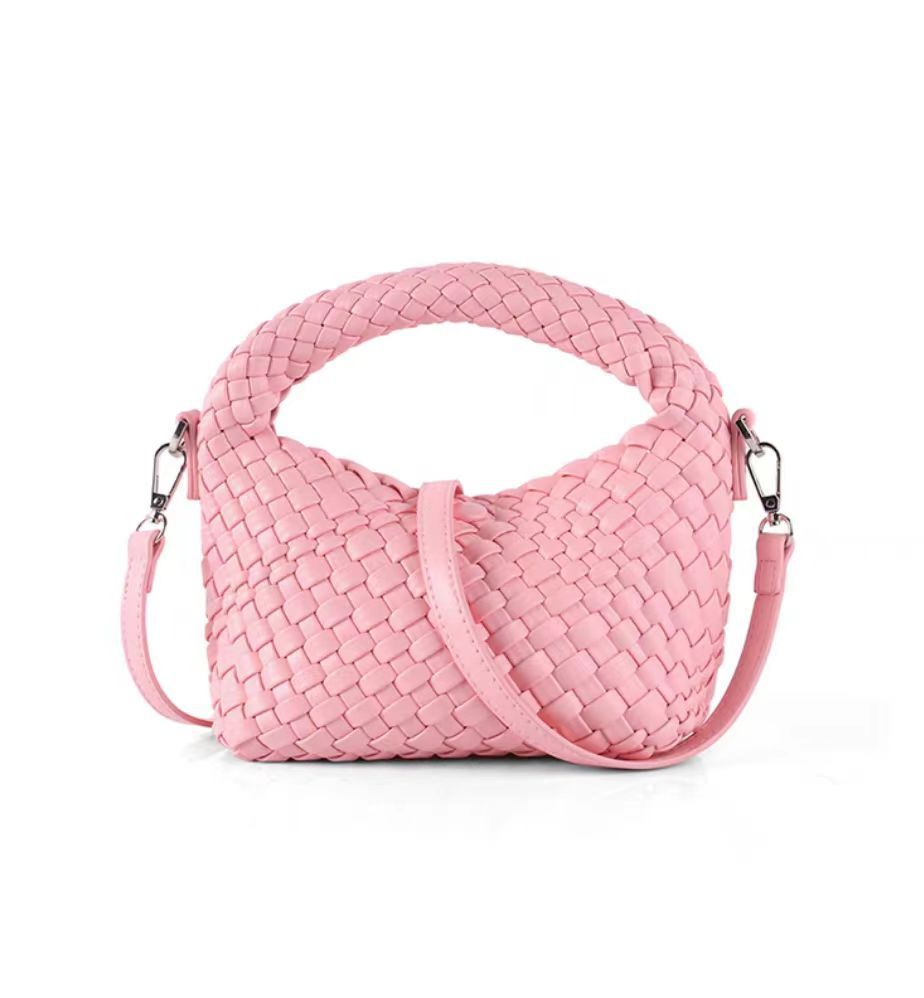 Women's High-grade Design Selenodont Half Moon Woven Bags