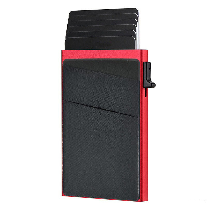 Men's Cloth Clamp Bevel Aluminum Alloy Metal Card Holder