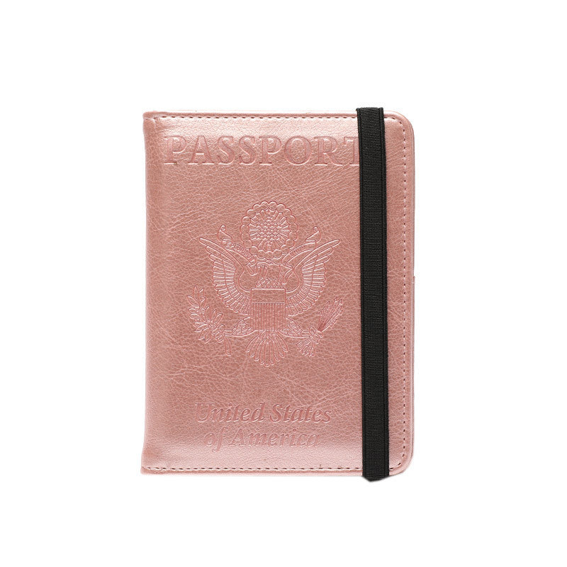 Vaccine Passport Leather Sheath Storage Document Bags