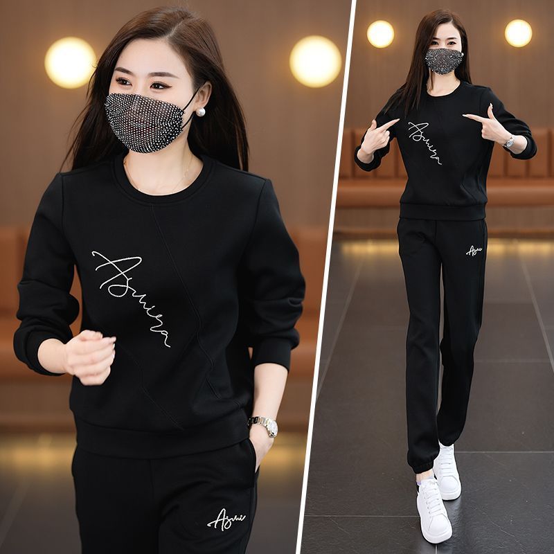 Sportswear Set Of Thin Loose Round Neck Fashionable Suits