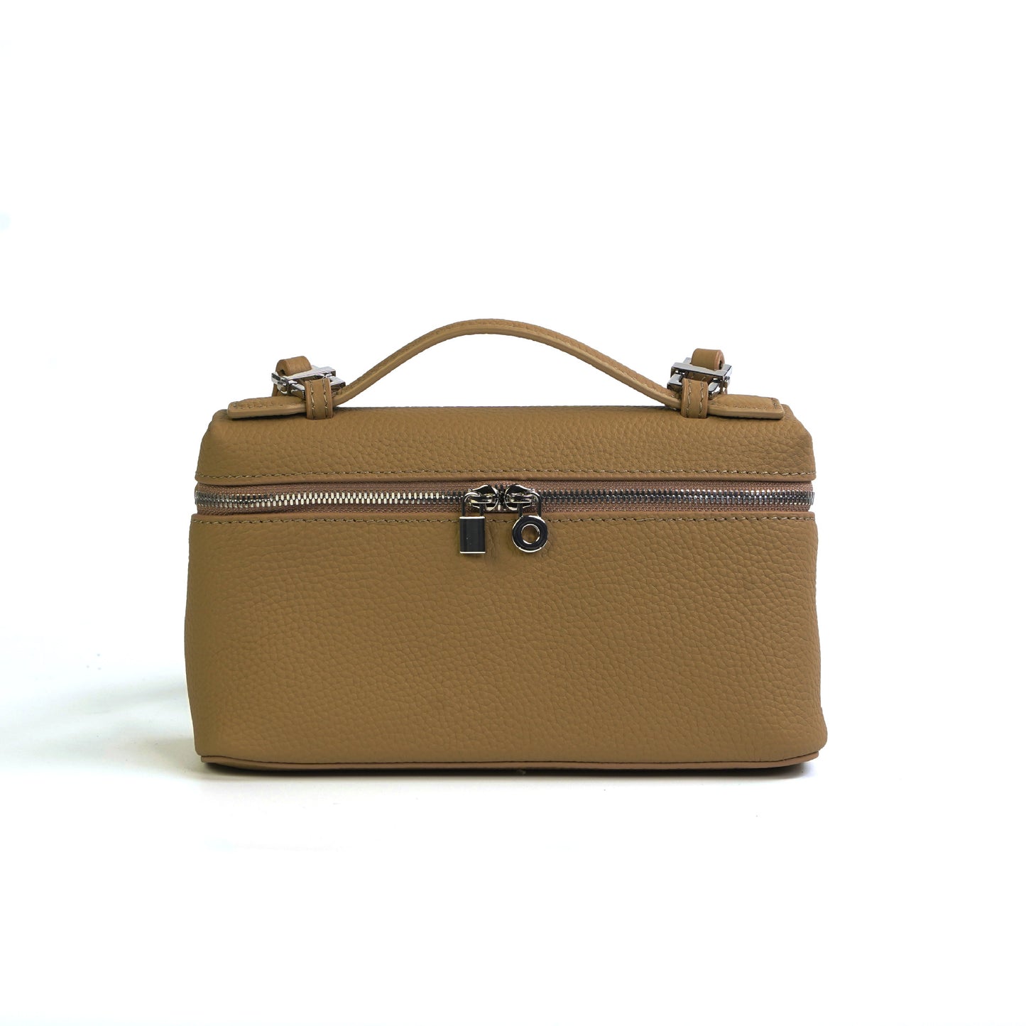 Women's First Layer Cowhide Lunch Box Genuine Handbags