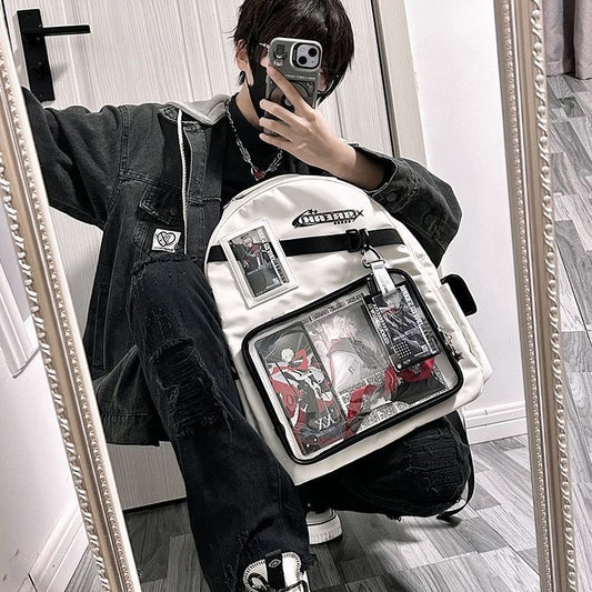 Large Capacity Daily Neutral College Class Middle School Students' Schoolbags