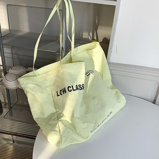 Live Streaming Large Capacity Canvas Korean Shoulder Bags