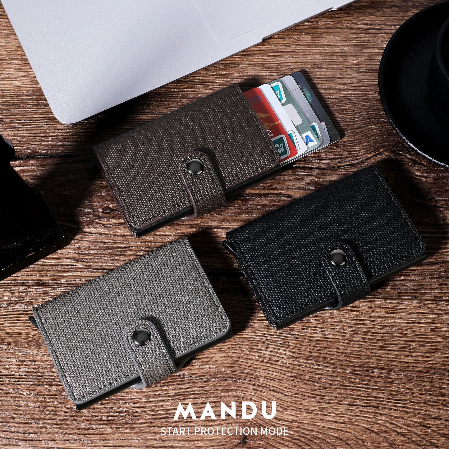 Men's Popular Swiping Clamp Advanced Sense Document Card Holder