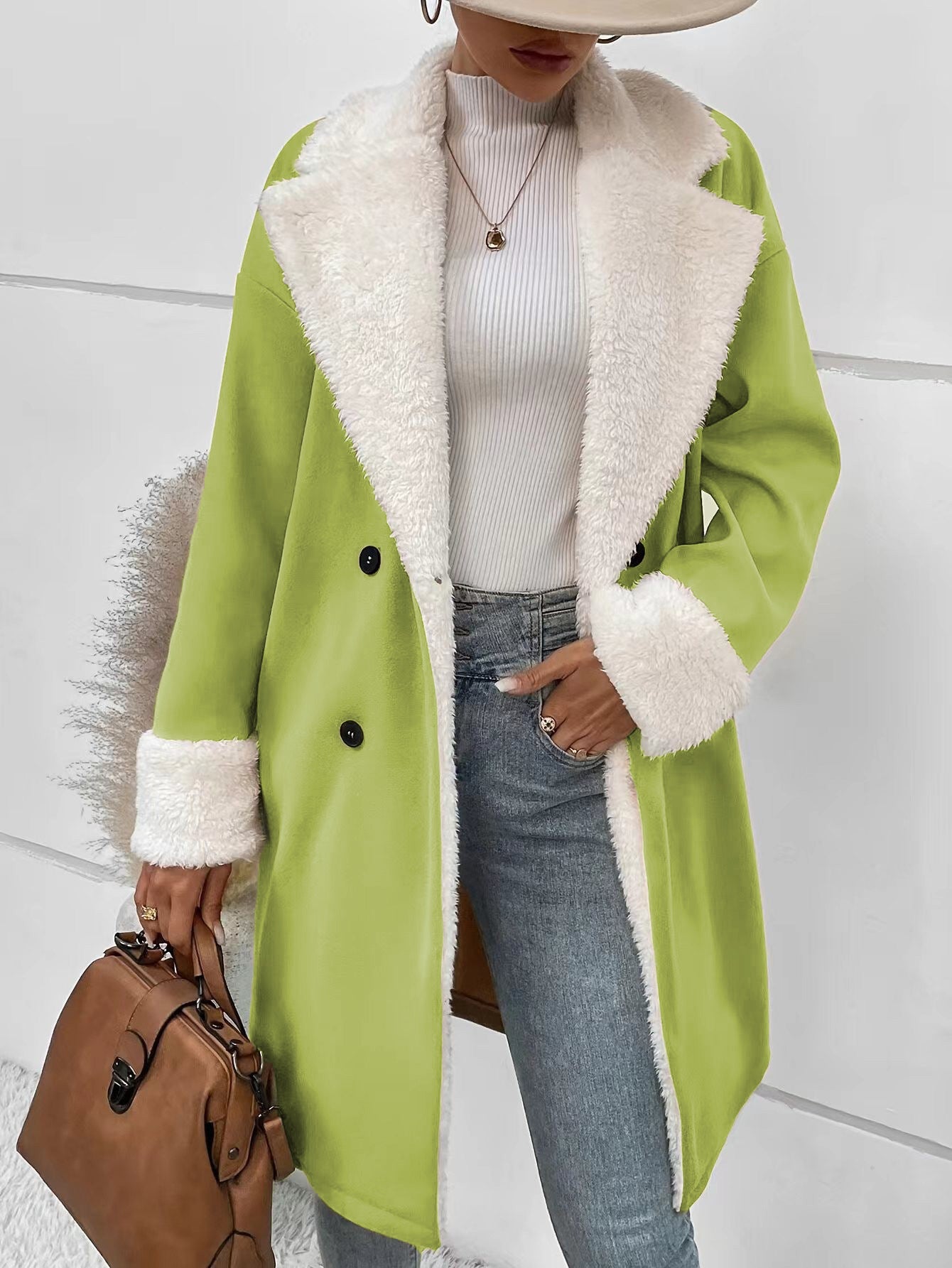 Women's Winter Temperament Leisure Commuter Woolen For Coats