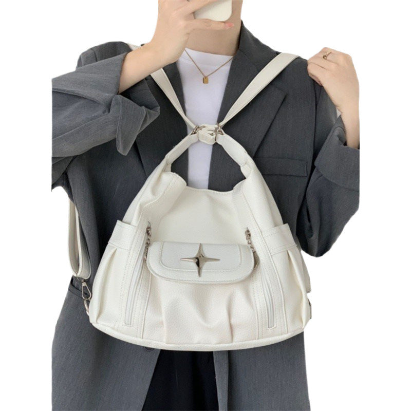 Women's Soft Leather Large Capacity Totes Niche Handbags