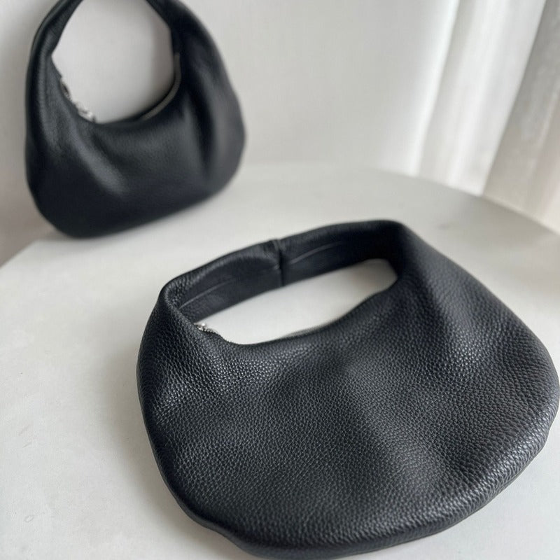 Women's Niche Design Genuine Leather Texture Soft Glutinous First Layer Handbags