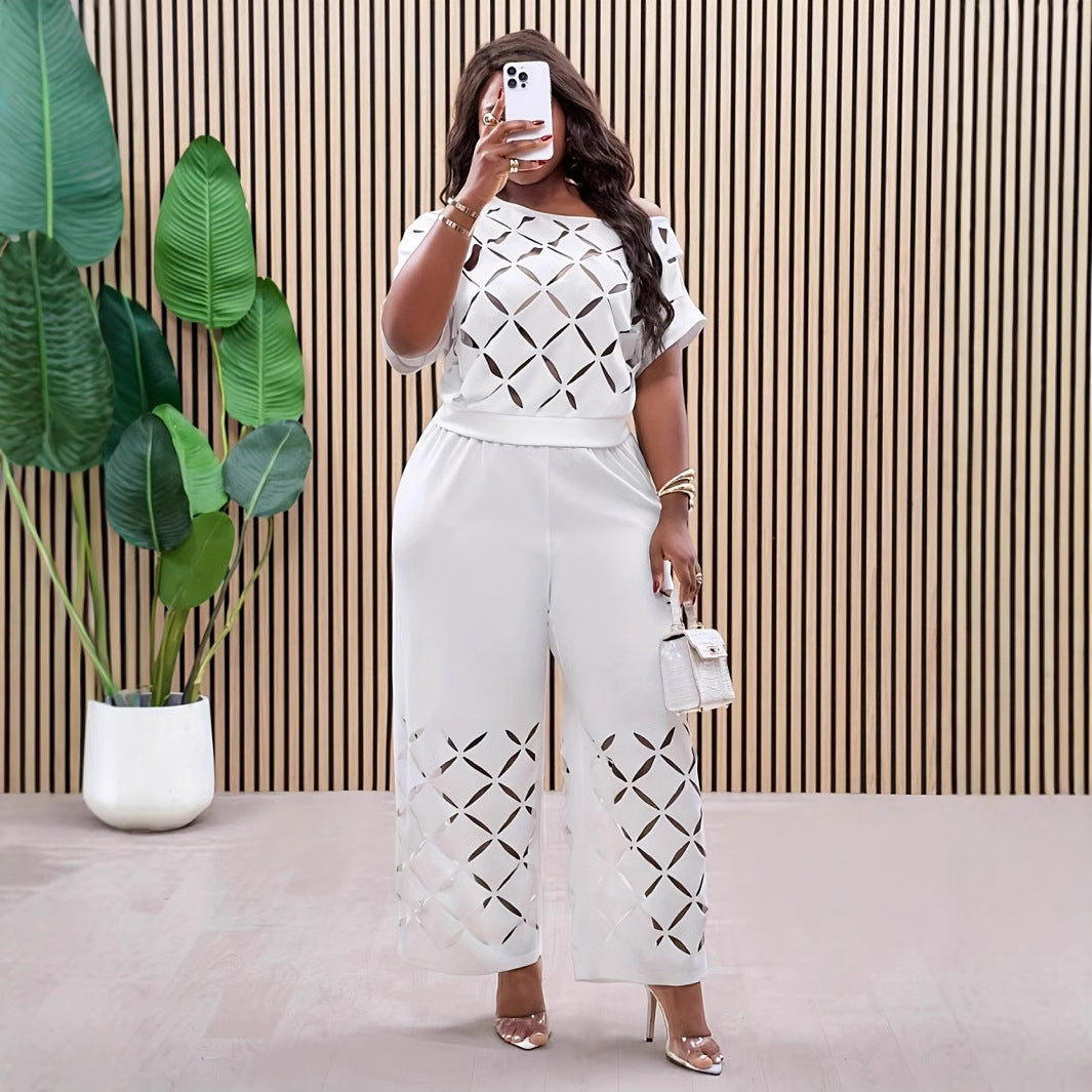 Elegant Solid Color Casual Asymmetric Shoulder Suits