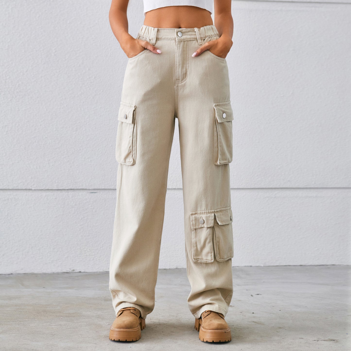 Women's Denim Washed Design Overalls Trousers Casual Women's Jeans