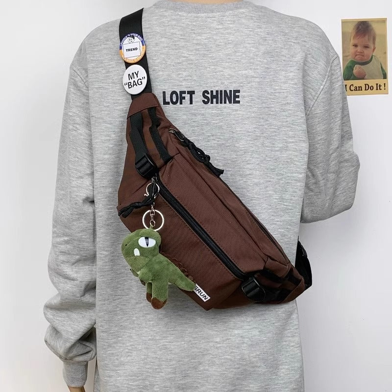 Male Female Trendy Sporty Simplicity Fashion Men's Waist Packs