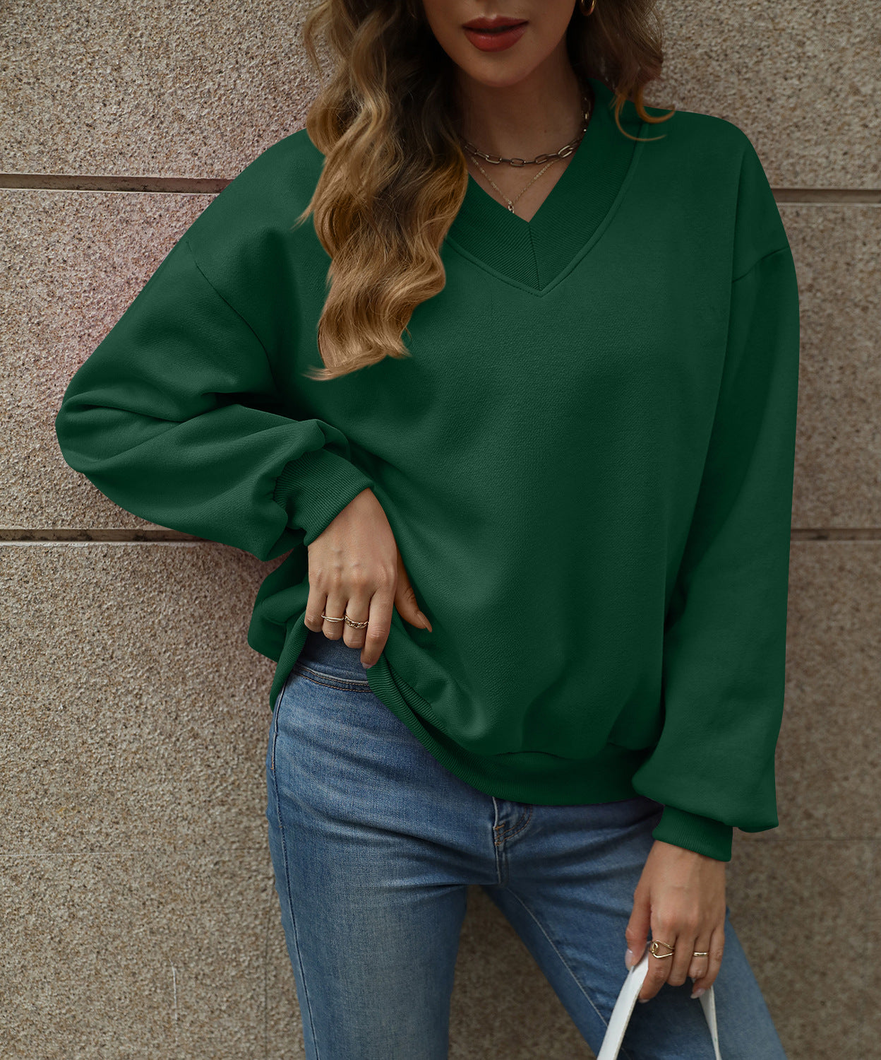 Unique Women's Veet Padded Loose Hoodie Women's Sweater, Sweater