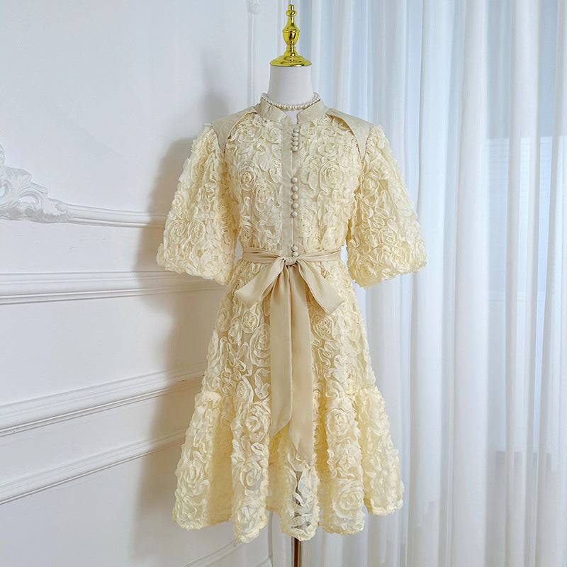 Women's Style Niche Dress French Temperament Three-dimensional Dresses