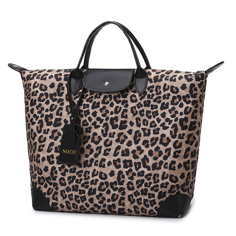 Women's Large Capacity Fashion Leopard Print Leisure Travel Bags