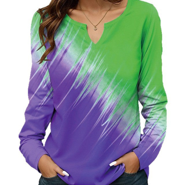 Casual Stylish Women's Digital Printing Fashion Tops