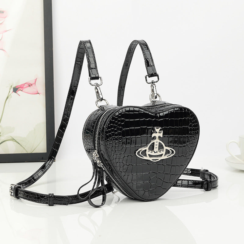 Women's Pattern Love High Sense Fashion Patent Backpacks