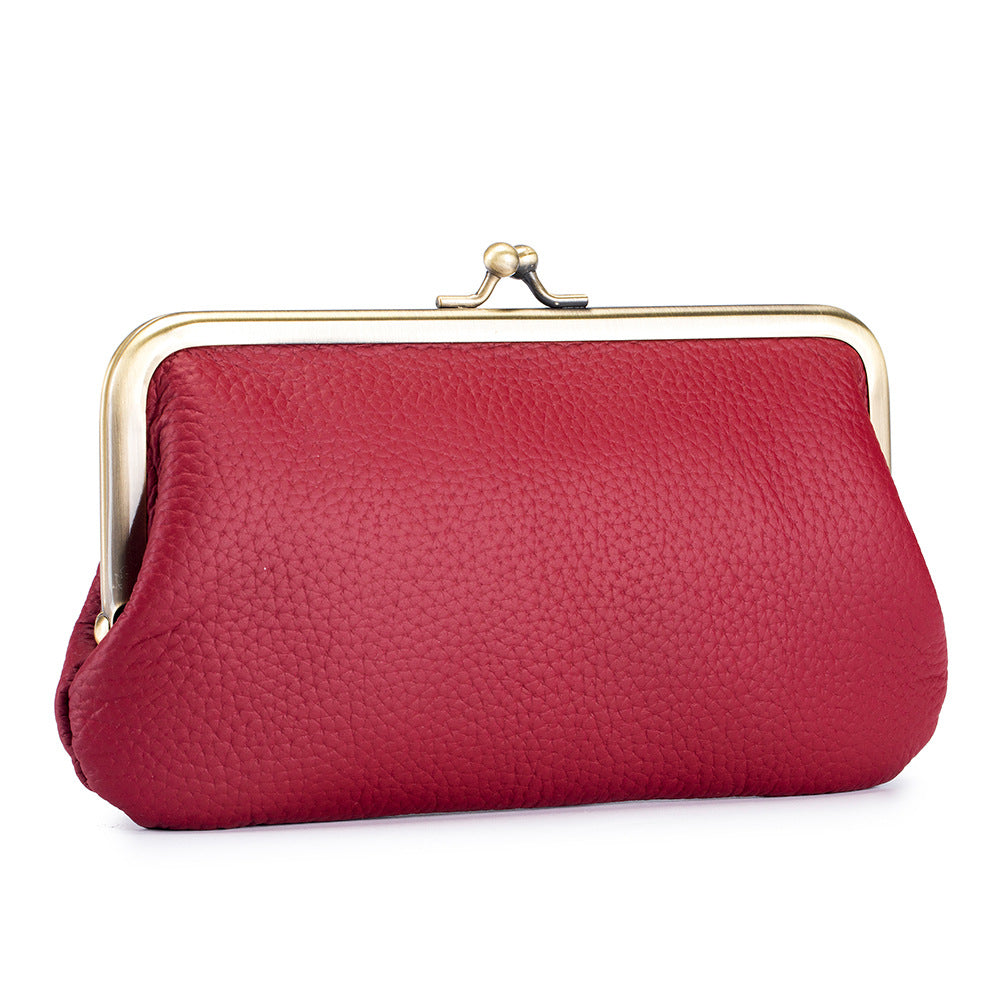 Clutch Female Genuine Leather Simple Long Handbags