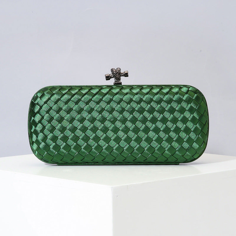 Women's Graceful Silk Hand-woven Simplicity Dinner Evening Bags