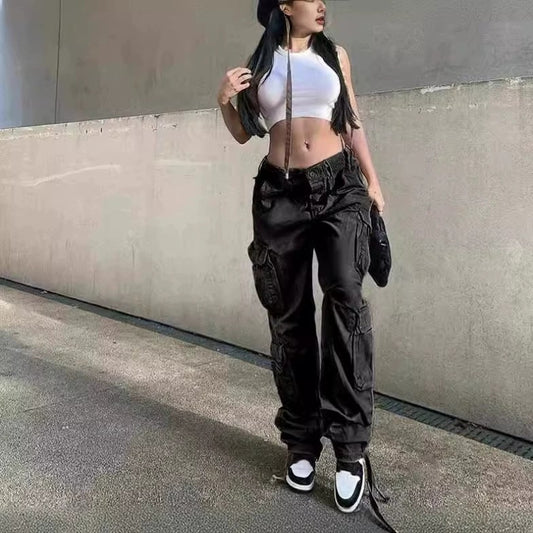 Women's Arctic Street Hip Hop Style Low Pants