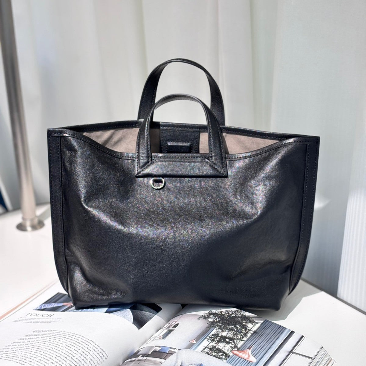 Women's Interest Scottish Fold Portable Vegetable Tanning Handbags