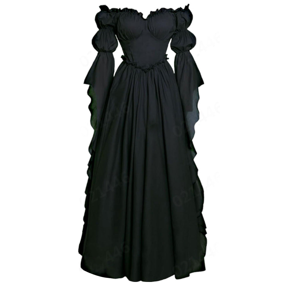 Women's Medieval Court Dress Retro Stage Performance Dresses