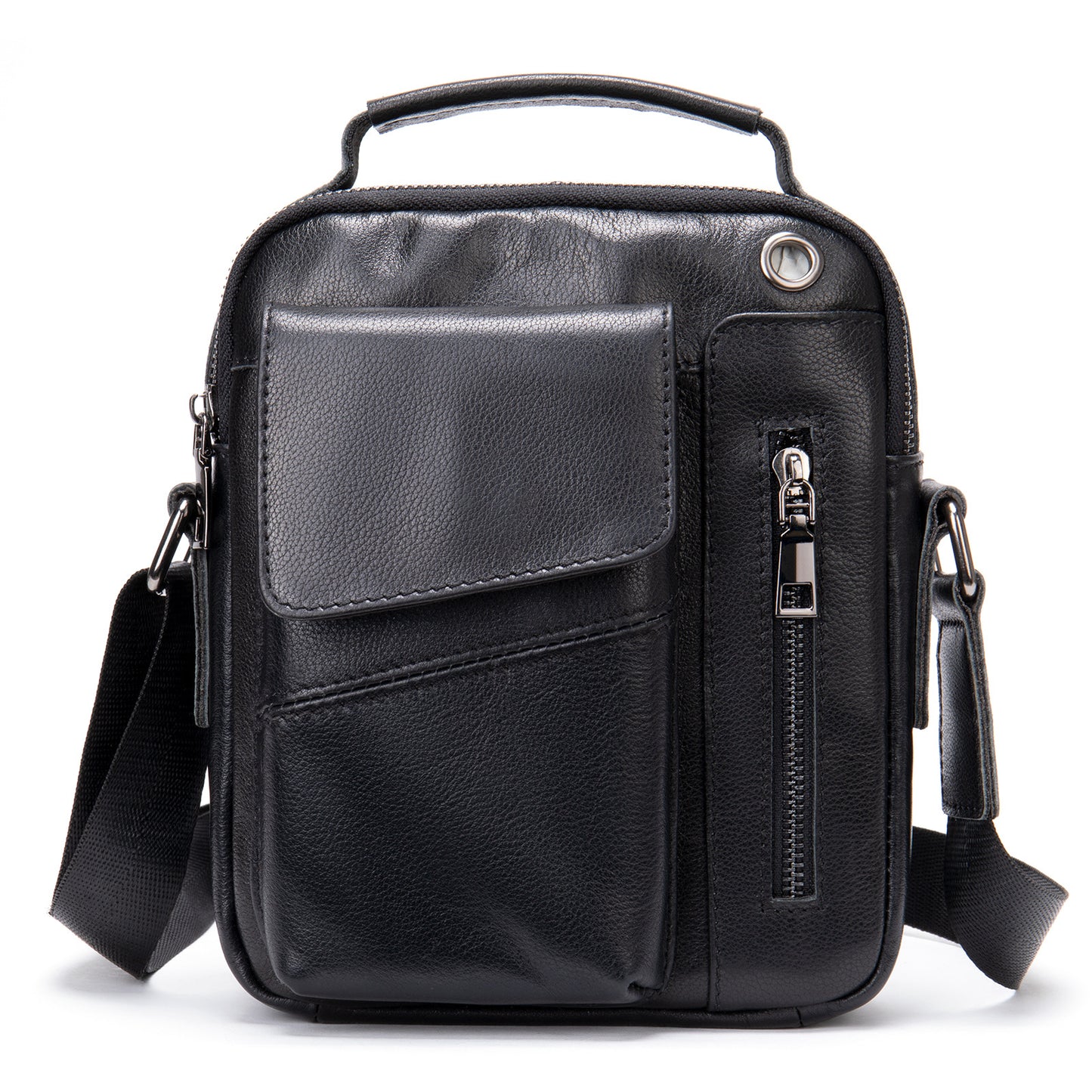 Men's Versatile Glamorous Leather First Layer Men's Messenger Bags