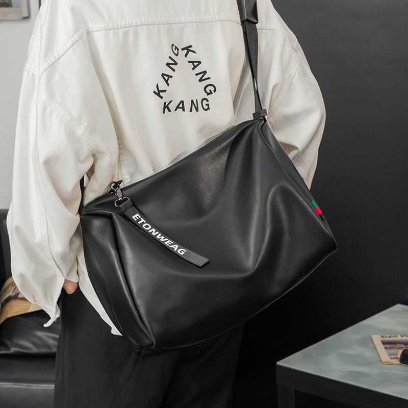 Men's Trendy Large Capacity Fashion Horizontal Short-distance Men's Messenger Bags