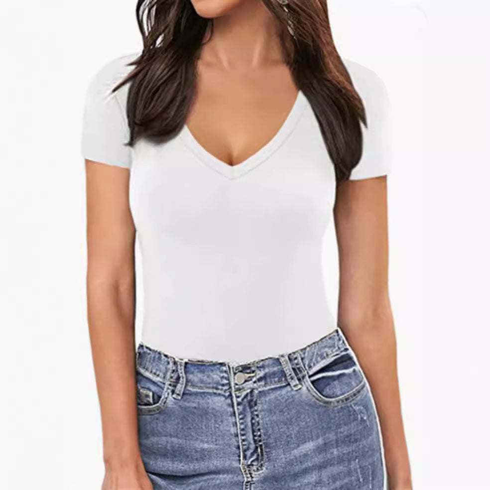 Stylish Sleeve Solid Color Slim Fit Shorts
