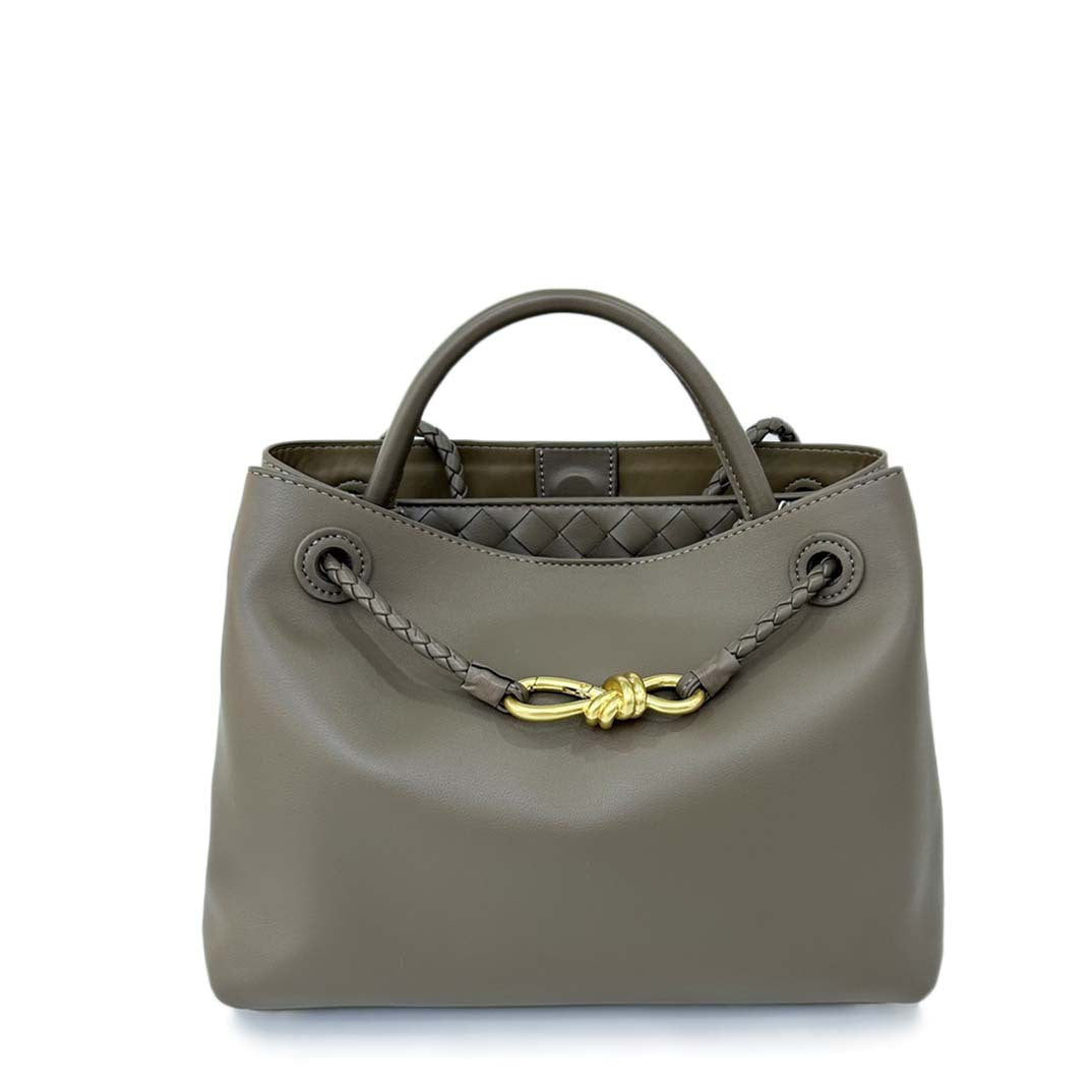 Classy Women's Large Capacity Metal Braid Crossbody Bags