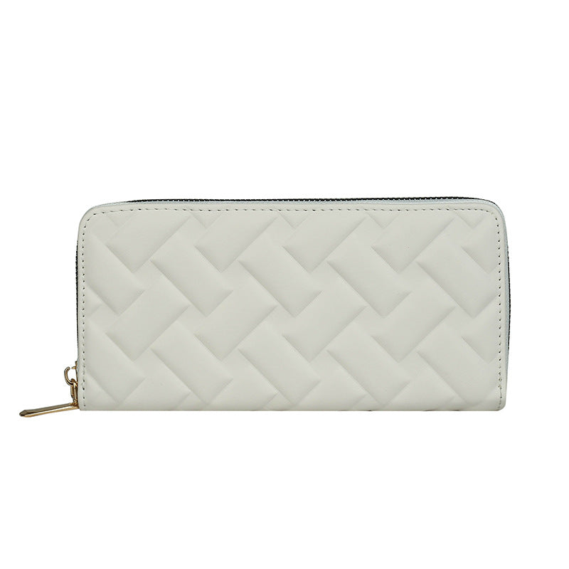 Women's Attractive Long Embroidery Thread Convenient Ladies Wallets