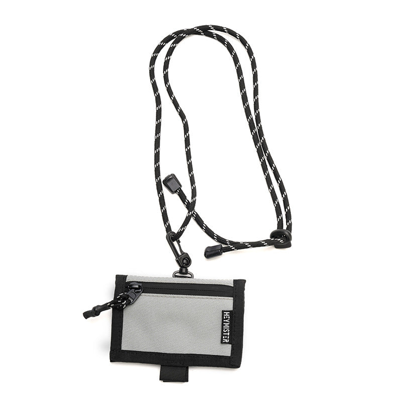 Street Fashion Halter Woven Color Matching Card Holder