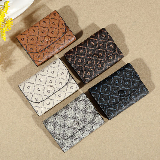 Women's Letter Love Pattern Cloth Clutch Ladies Wallets