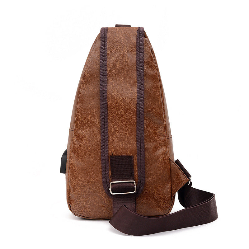 Men's Fashion Pretty Simple Color Trendy Men's Chest Bags