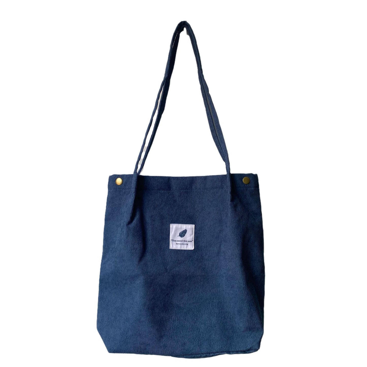 Women's Large Capacity Totes Shopping Canvas Corduroy Shoulder Bags