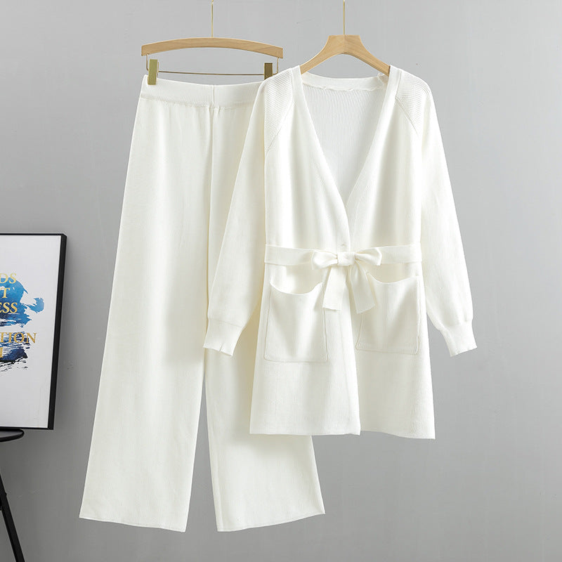Glamorous Women's Two-piece Knitted Loose European Fashion Casual Suit