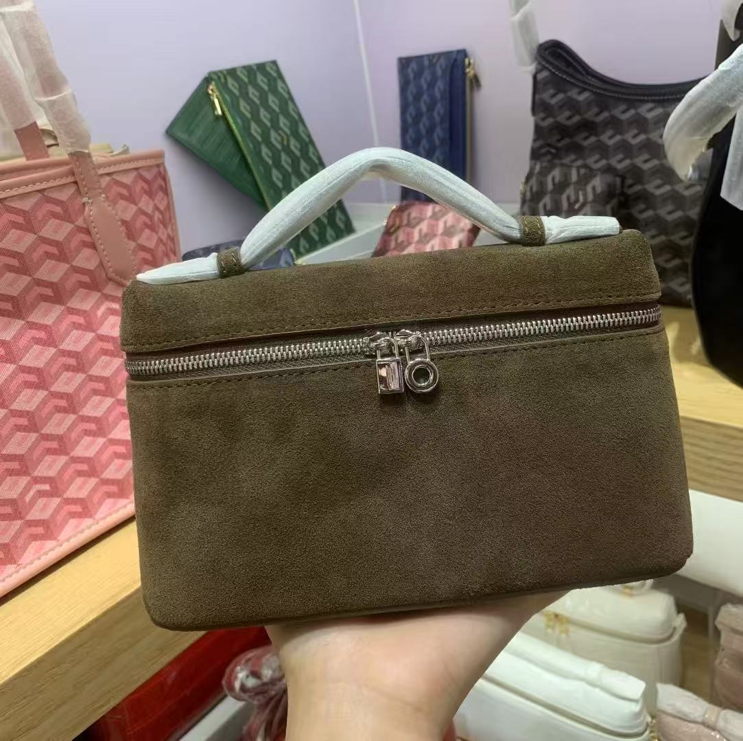 Comfortable Versatile Frosted Suede Lunch Box Crossbody Bags