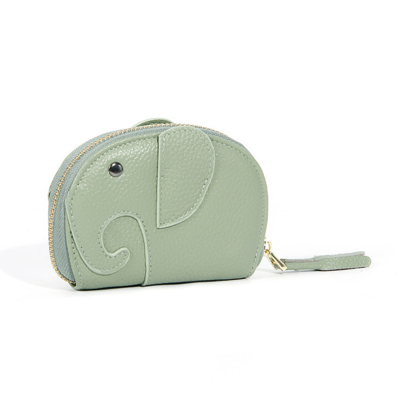 Double-sided Elephant Large Capacity Multiple Slots Cute Card Holder