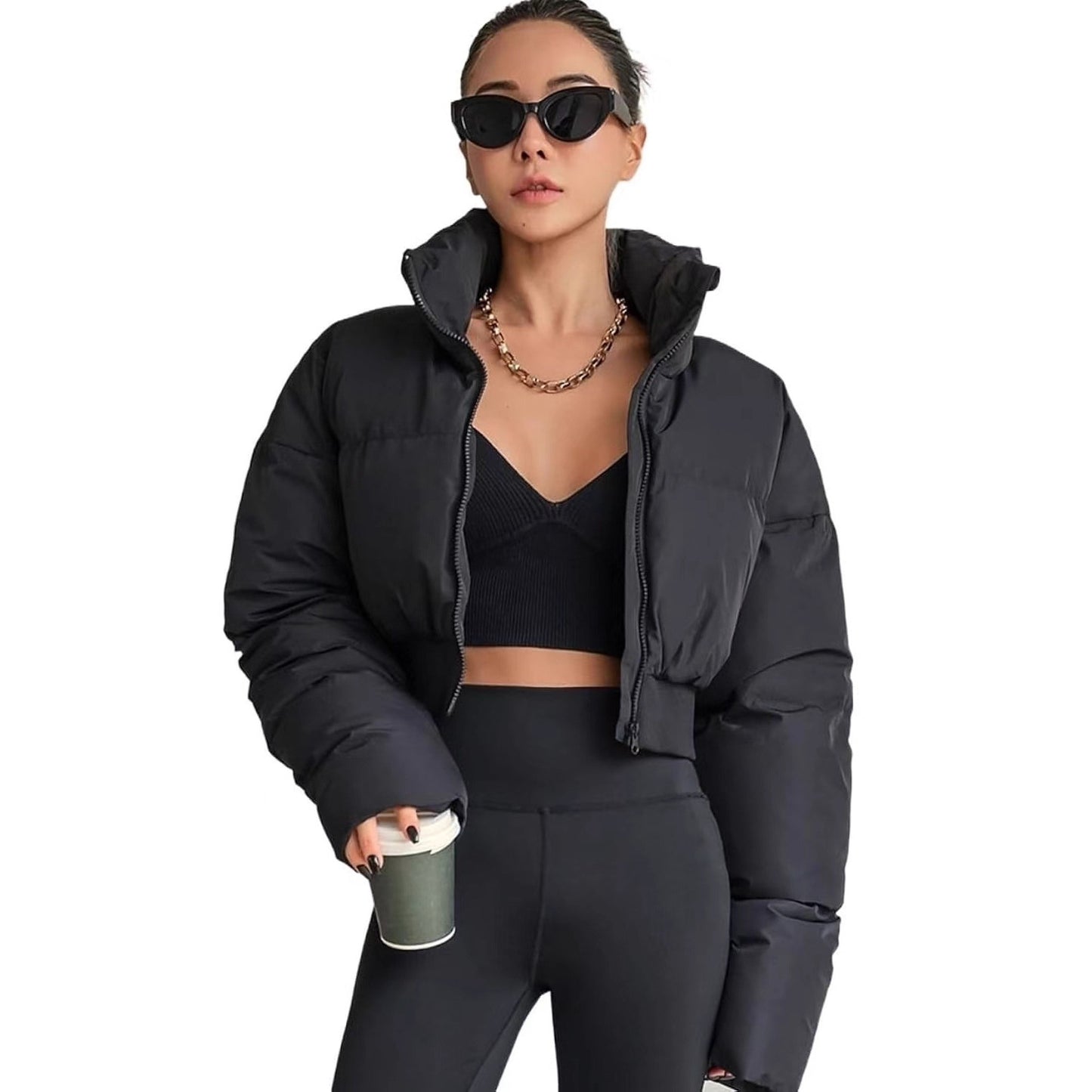 Women's Classy Creative Comfortable Stitching Cotton Coats
