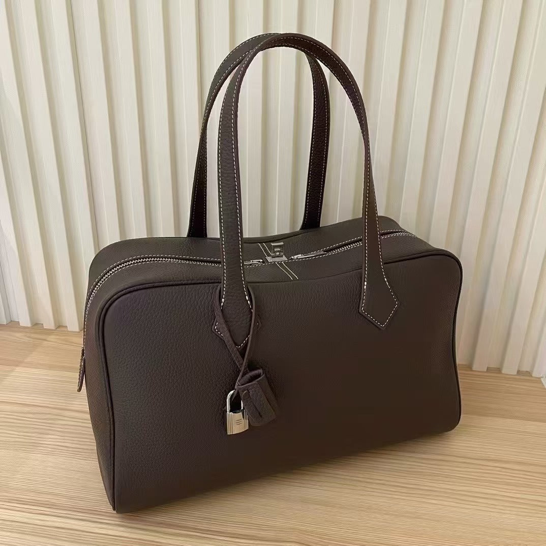 Beautiful Glamorous Leather Portable Underarm Boston Shoulder Bags