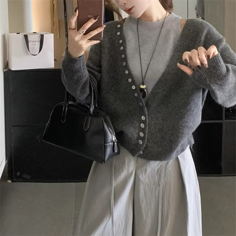 Women's Design Slimming Long Sleeves Contrast Color Suits