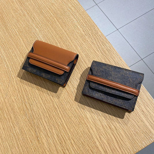 Women's Clamp Multiple Slots Fashion Short Exquisite Purses